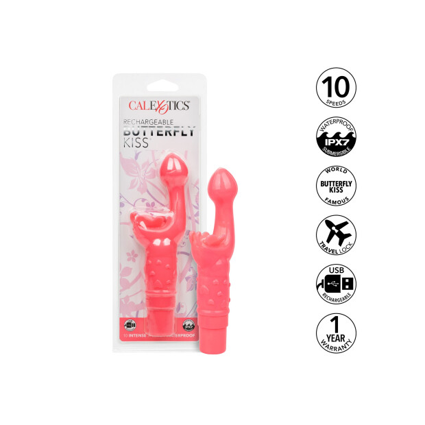 CalExotics Rechargeable Butterfly Kiss Pink