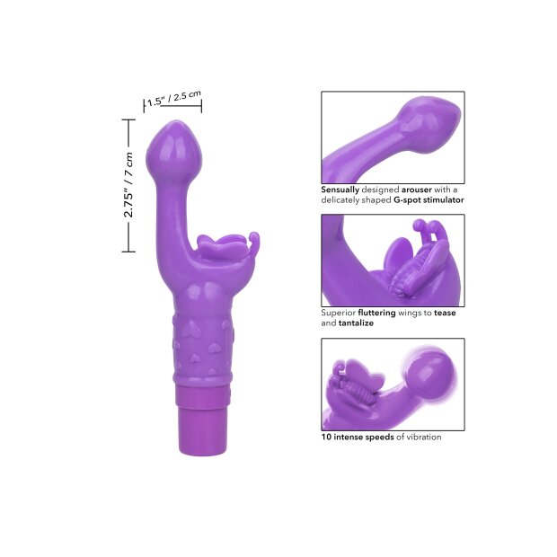CalExotics Rechargeable Butterfly Kiss Purple