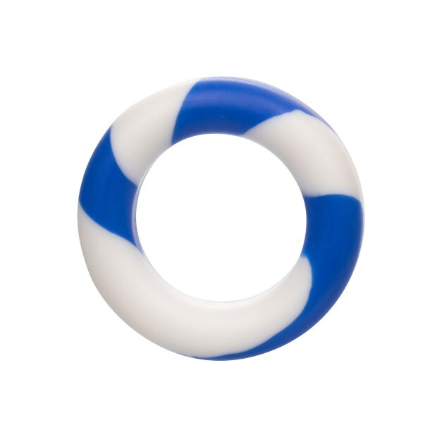 CalExotics Admiral Ring Set Penisringe Blau Weiß ⌀ 4,5 cm ⌀ 5 cm 2 Teilig