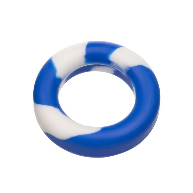 CalExotics Admiral Ring Set Penisringe Blau Weiß ⌀ 4,5 cm ⌀ 5 cm 2 Teilig