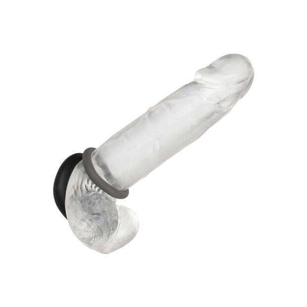 CalExotics Alpha Prolong Penisringe Schwarz Grau ⌀ 2 cm ⌀ 2,5 cm 2 Teilig
