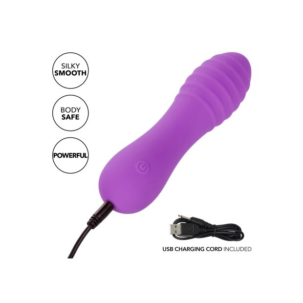 CalExotics Bliss Ripple Mini Vibrator Lila 14 cm