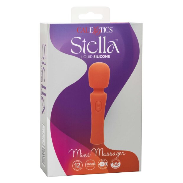 CalExotics Stella Mini Massager Wand Massager Orange 14,5 cm