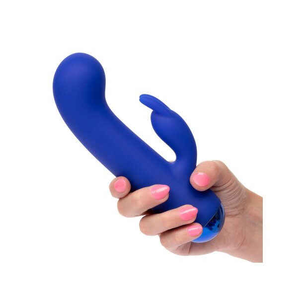 CalExotics Thicc Chubby Bunny Vibrator Blau 19 cm