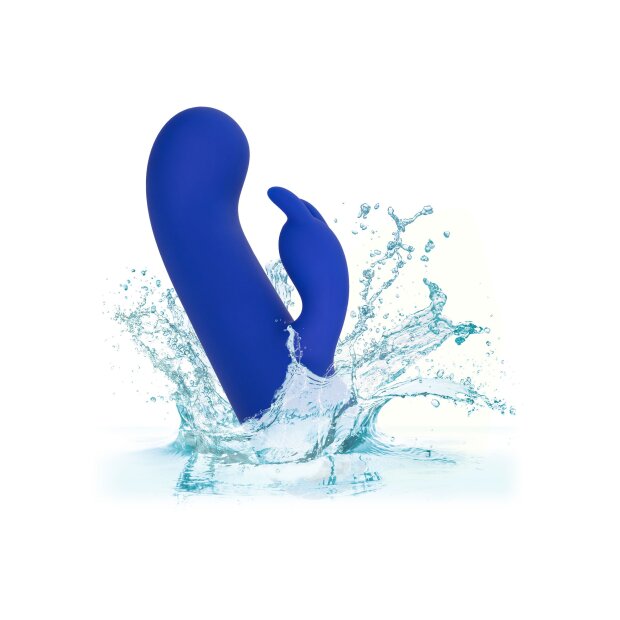 CalExotics Thicc Chubby Bunny Vibrator Blau 19 cm