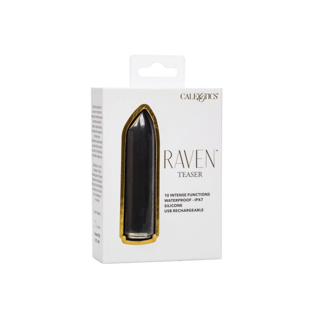 CalExotics Raven Teaser Mini Vibrator Schwarz 9,5 cm