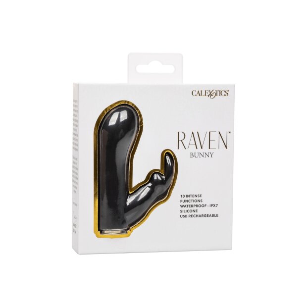 CalExotics Raven Bunny Vibrator Schwarz 9,5 cm