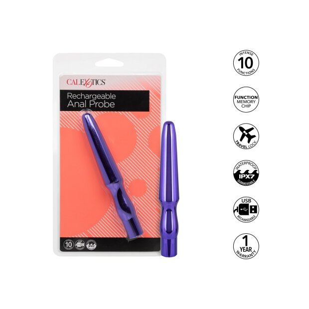 CalExotics Rechargeable Anal Probe Analvibrator Lila ⌀ 2,5 cm