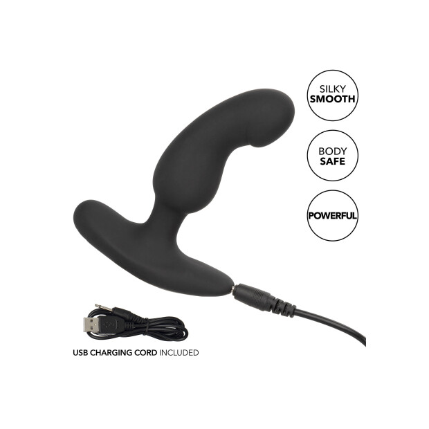 CalExotics Rechargeable Curved Probe Prostatamassager Schwarz ⌀ 3,25 cm