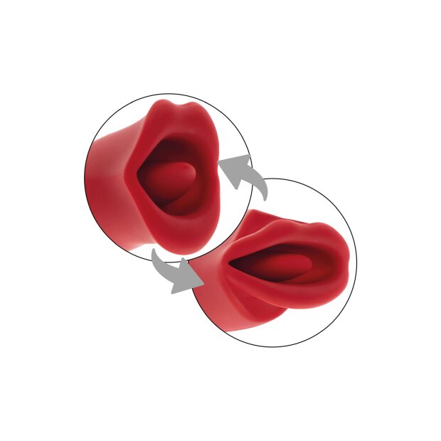 TOYJOY The Kisser Stimulator Vibrator Rot 13 cm ⌀ 5,7 cm