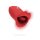TOYJOY The Kisser Stimulator Vibrator Rot 13 cm ⌀ 5,7 cm