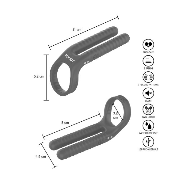TOYJOY FUSHION Vibrating Couple Ring