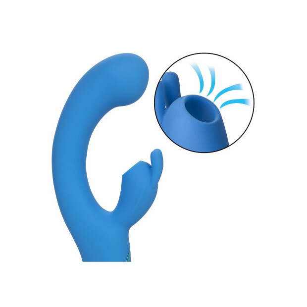 CalExotics Elite Suction Rabbit Vibrator Blau 22,25 cm