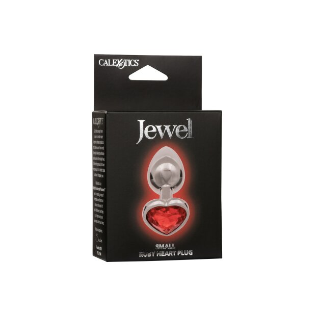 CalExotics Jewel Small Ruby Heart  Plug 3,25 cm