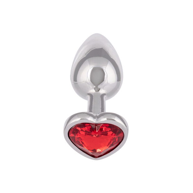 CalExotics Jewel Small Ruby Heart  Plug 3,25 cm