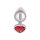CalExotics Jewel Large Ruby Heart Plug 3,25 cm