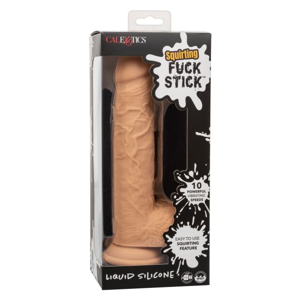 CalExotics Squirting Fuck Stick Vibrator Beige 22,75 cm