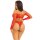 Leg Avenue Crotchless Teddy mit Halfter rot O/S