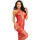 Leg Avenue Netz Bodystocking mit Herzen Onesize rot