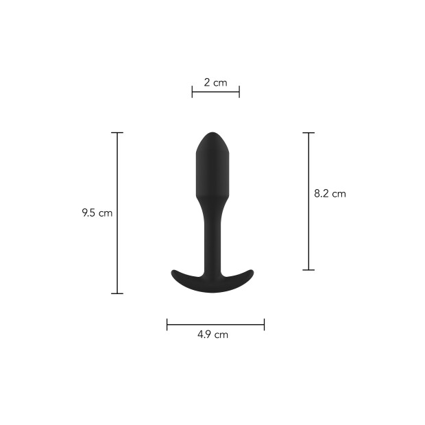 TOYJOY Smooth Anal Plug Schwarz ⌀ 2 cm
