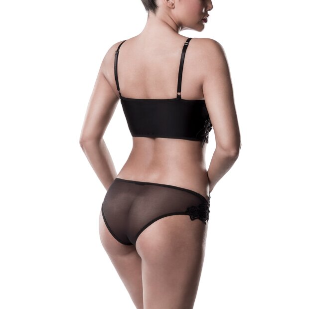 GREY VELVET 2-piece bra/slip set S