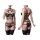 GREY VELVET 2-piece harness set black XS/S - XL/XXL