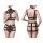 GREY VELVET 2-piece harness set, black, XS/S - XL/XXL