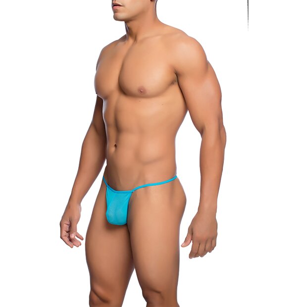 MOB Sheer T-Back Thong aqua S/M - L/XL