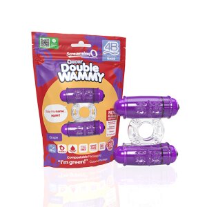 The Screaming O 4B Double Wammy Grape Vibrationsring Lila