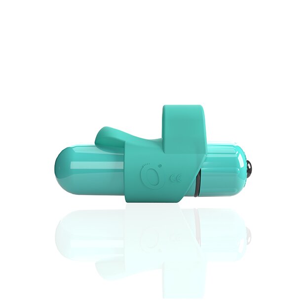 The Screaming O 4B FingO SlimKiwi Mini Vibrator Türkis