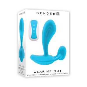 Gender X Wear Me Out Analplug mit Vibration Blau ⌀ 3,2 cm