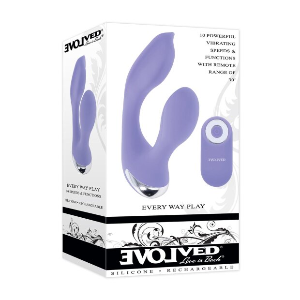 Evolved Every Way Play Rabbit Vibrator Lila