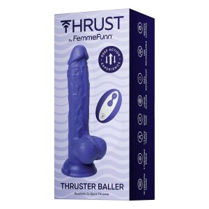 FemmeFun Vibrator Thruster Baller Dark Purple