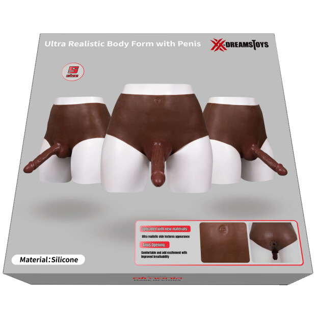 XX-DREAMSTOYS Ultra Realistic Penis Form black Size S