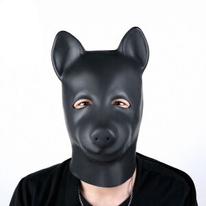 Kinky Puppy Sweety Bear latex balaclava Black