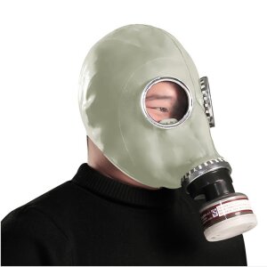 Men Army Gas Mask with Filter Beige