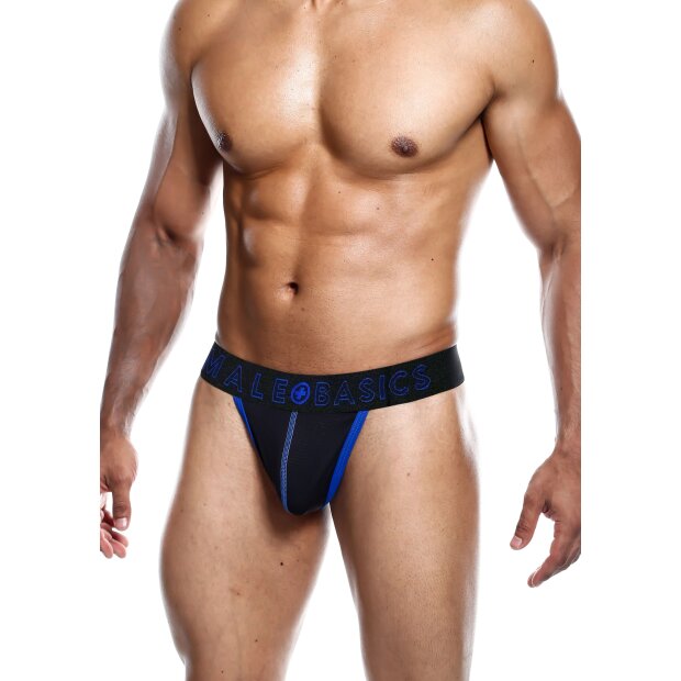 MaleBasics Neon Thong Blue S