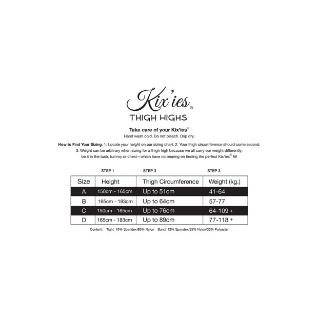 Kixies Andie halterlose Netz-Strümpfe braun S - XL