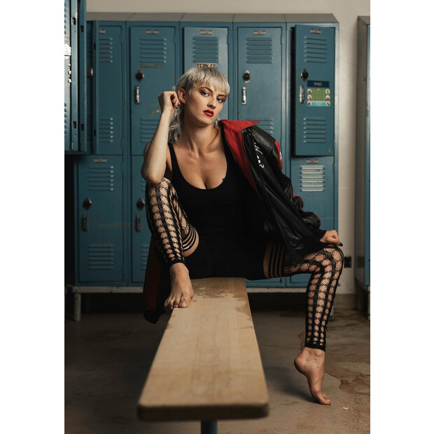 Kixies Jo jambières mi-cuisses à motifs noir S