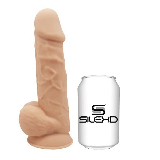 SILEXD Dildo Dual Density Silikon Realistisch Beige 21,5 cm