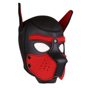 Kinky Puppy Neoprene Puppy Hoods RED