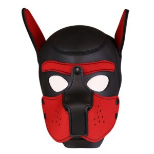 Kinky Puppy Neoprene Puppy Hoods RED