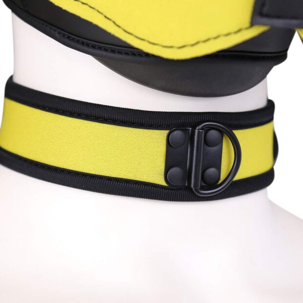 Yellow neoprene necklace