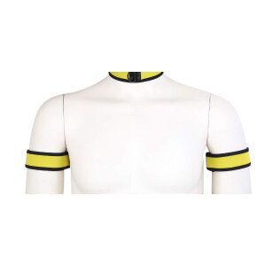 Kinky Puppy Yellow Neoprene PUPPY armbands