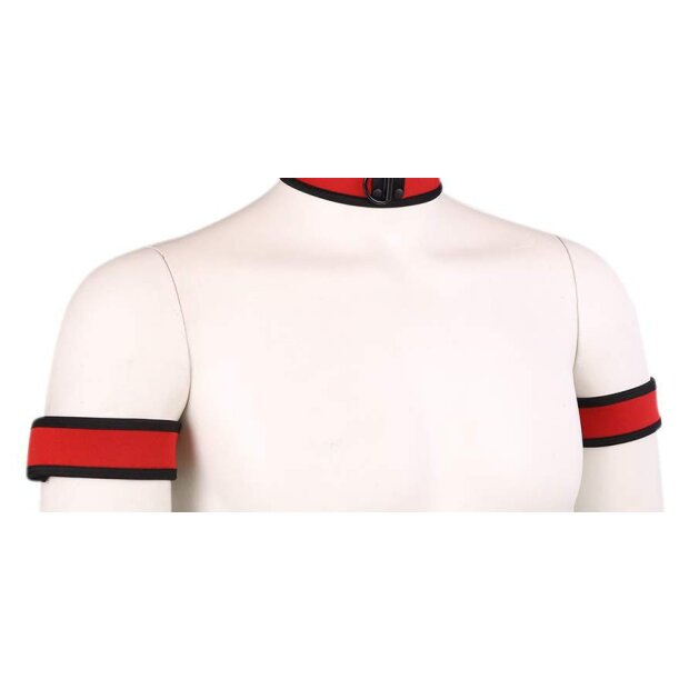 Kinky Puppy Neoprene Puppy Armbands RED