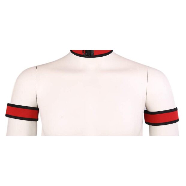 Kinky Puppy Neoprene Puppy Armbands RED