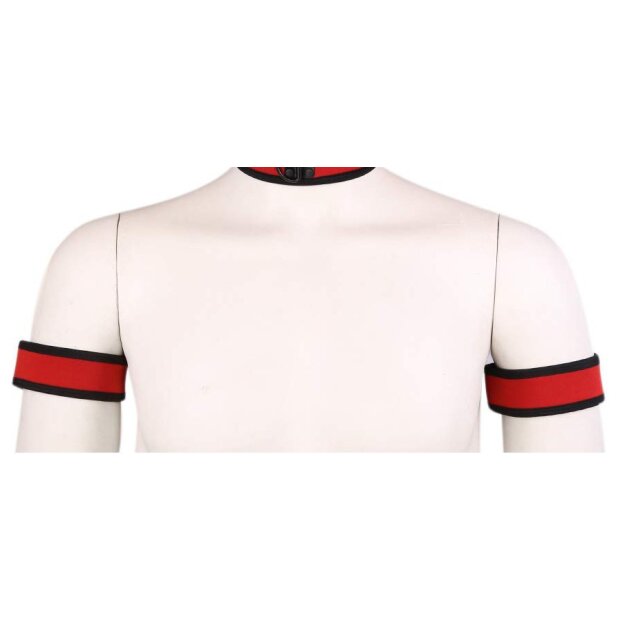 Kinky Puppy Neoprene Puppy Armbands RED