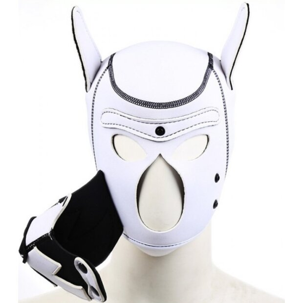 Kinky PUPPY FOX Neoprene Hood Black-White