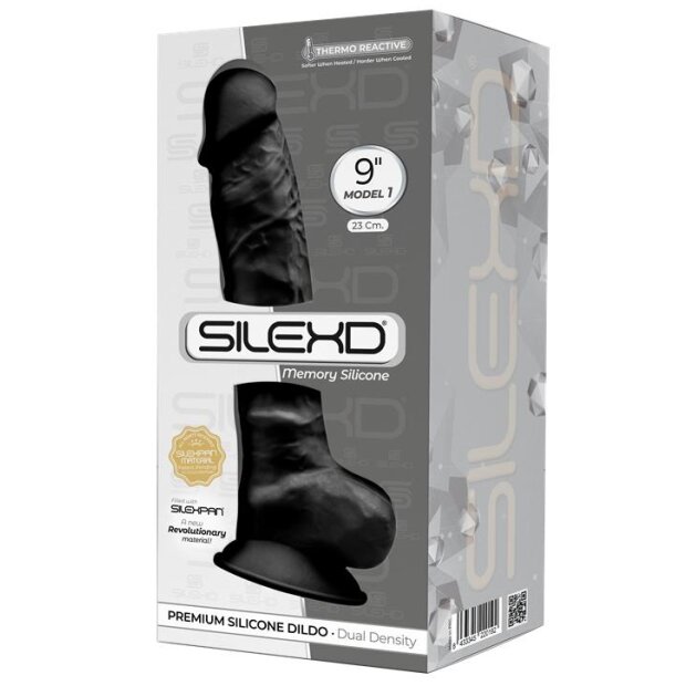 SILEXD Dildo Model 1 Black 23 cm