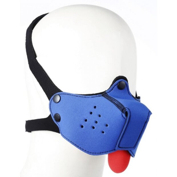 Kinky Puppy Dog Mouth Gag Bleu